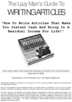 Thumbnail The Lazy Mans Guide To Writing Articles