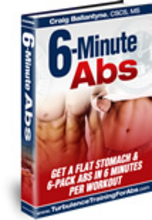 Product picture 6 Minute Abs: Get a Flat Stomach and 6 Pack Abs in 6 Minutes