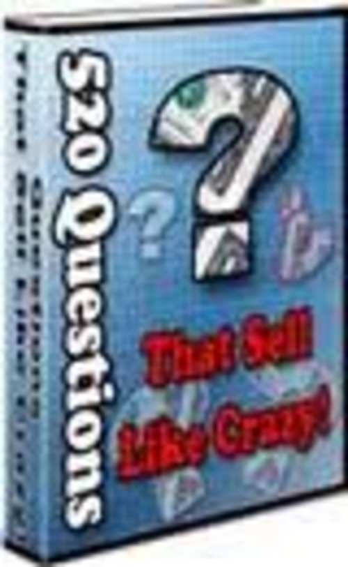Product picture 520 Questions That Sell Like CRAZY!!!