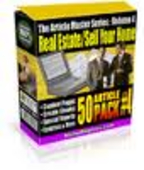 Product picture 50 Articles on Real Estate and Sell Your House - No Restriction Private Label Rights included!
