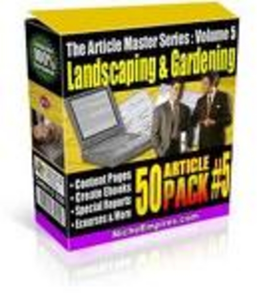 Product picture 50 Articles on Gardening and Landscaping - No Restriction Private Label Rights included! 