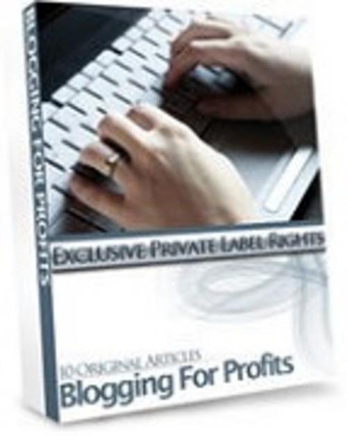 Product picture 10 Blogging Articles - Non Transferrable Private Label Rights included!
