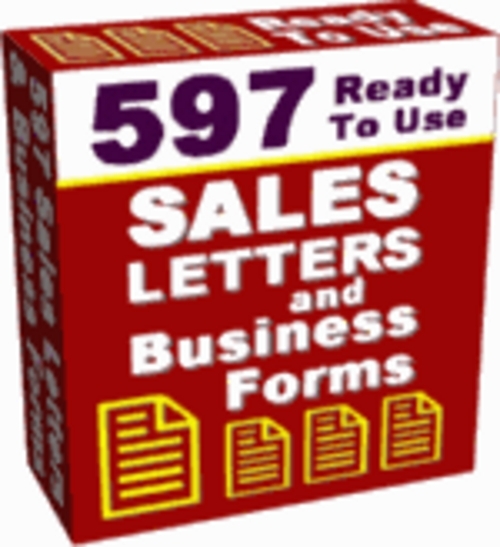 Product picture 597 Ready To Use Sales Letters and Business Forms