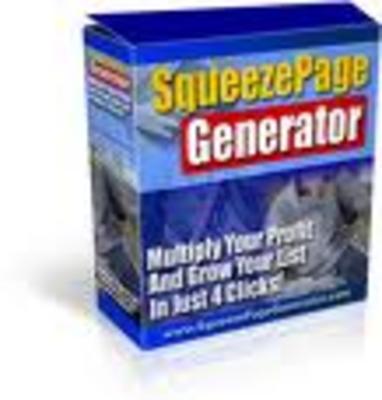 Product picture Squeeze Page Generator + Complete Master Resell Rights!!!