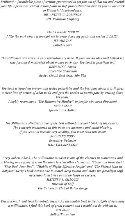 Product picture The Millionaire Minsdet by Gerry Robert