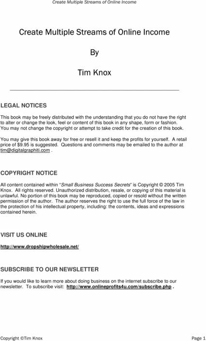 Product picture HOW TO CREATE MULTIPLE STREAMS OF ONLINE INCOME - NEW