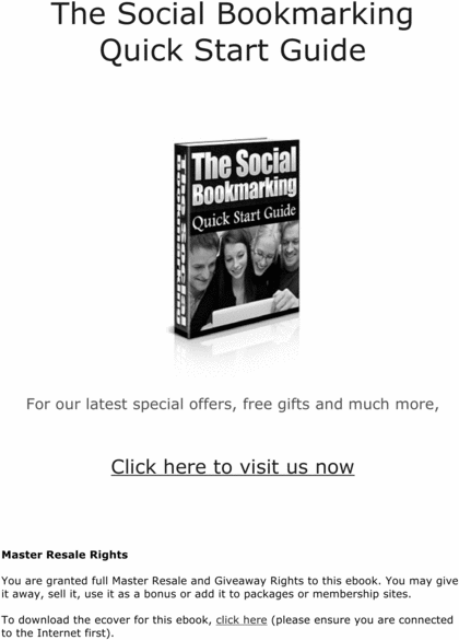 Product picture The Social Bookmarking Guide